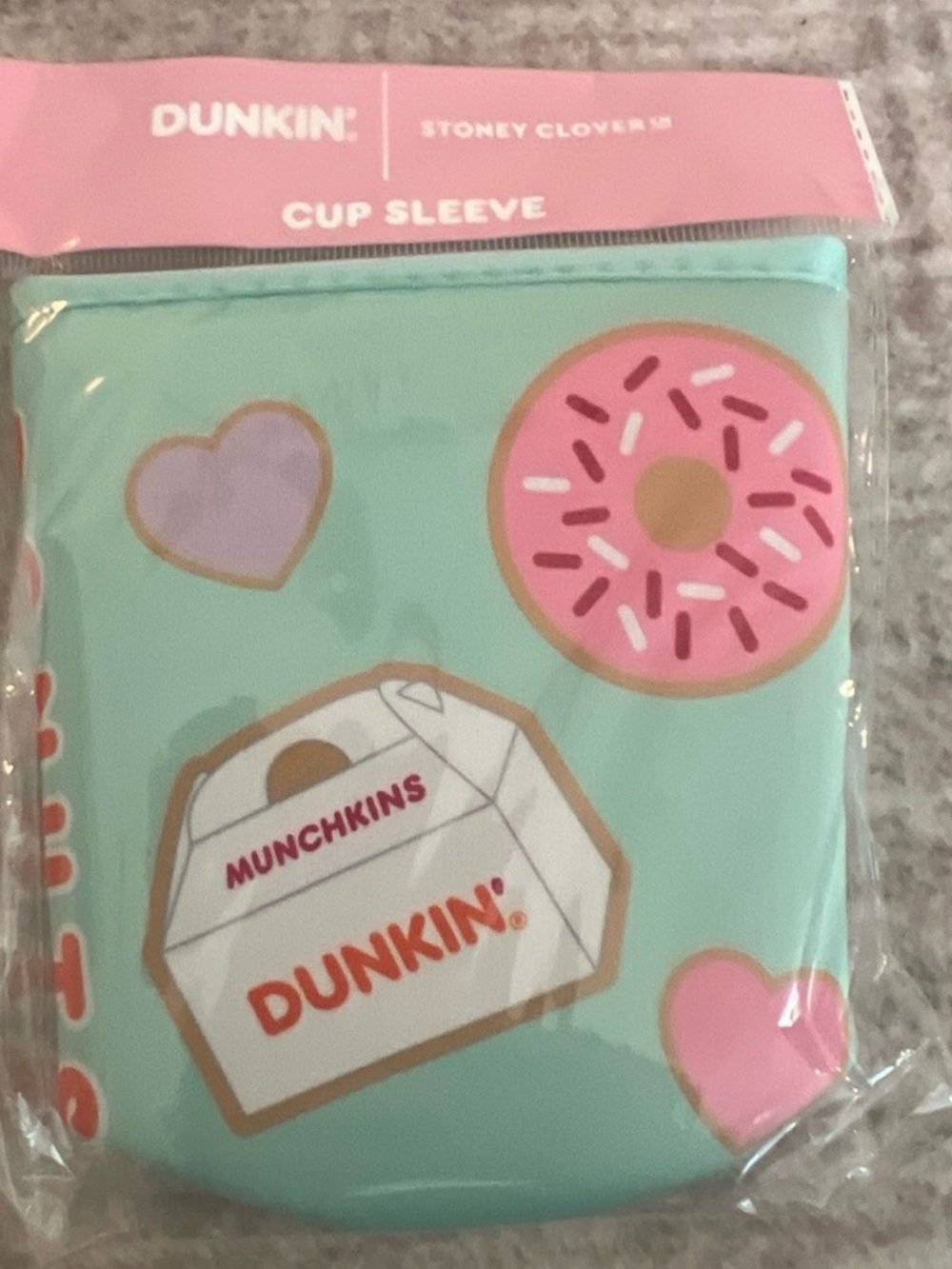 NWT | Stoney Clover Lane X Dunkin' Donuts Mint Green Cup Sleeve